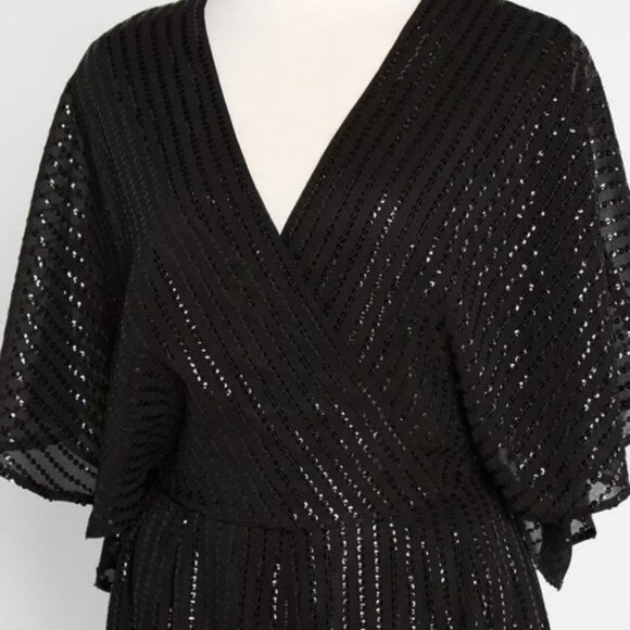 Modcloth Twinkle Like Starlight Wide Leg Sequined Jumpsuit Size XS New Party - Picture 13 of 14
